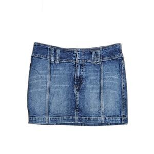 y2k preppy mcbling denim mini skirt pink embroidery